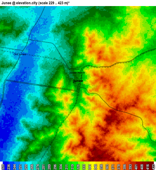 Zoom OUT 2x Junee, Australia elevation map