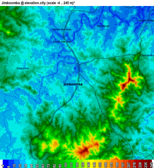 Zoom OUT 2x Jimboomba, Australia elevation map