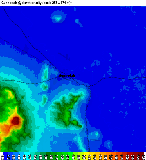 Zoom OUT 2x Gunnedah, Australia elevation map