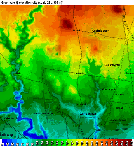 Zoom OUT 2x Greenvale, Australia elevation map