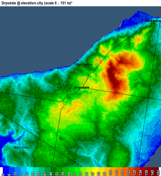 Zoom OUT 2x Drysdale, Australia elevation map