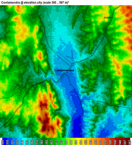 Zoom OUT 2x Cootamundra, Australia elevation map