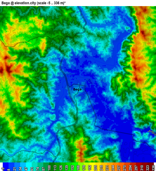 Zoom OUT 2x Bega, Australia elevation map