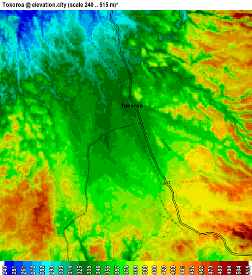 Zoom OUT 2x Tokoroa, New Zealand elevation map