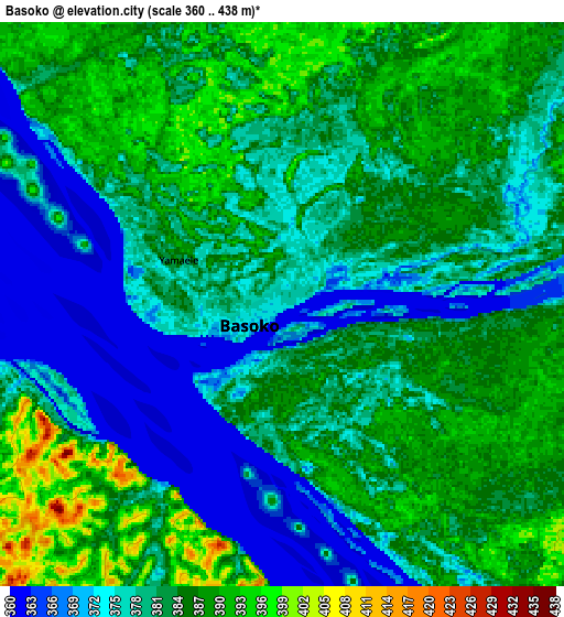 Zoom OUT 2x Basoko, Democratic Republic of the Congo elevation map