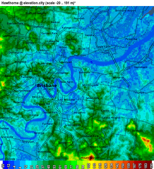 Zoom OUT 2x Hawthorne, Australia elevation map