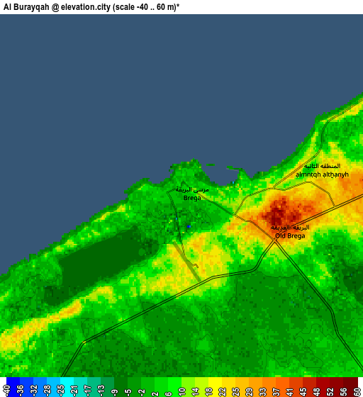Zoom OUT 2x Al Burayqah, Libya elevation map