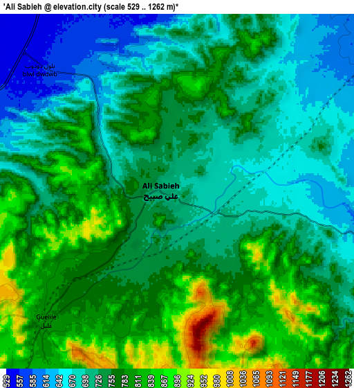 Zoom OUT 2x 'Ali Sabieh, Djibouti elevation map