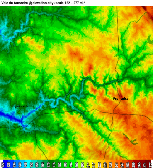 Zoom OUT 2x Vale da Amoreira, Portugal elevation map