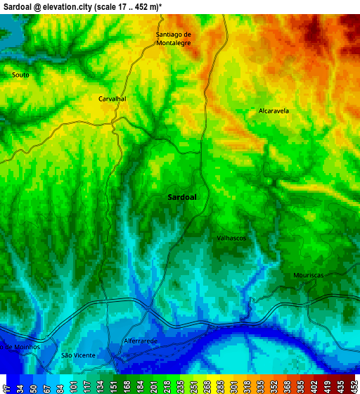 Zoom OUT 2x Sardoal, Portugal elevation map