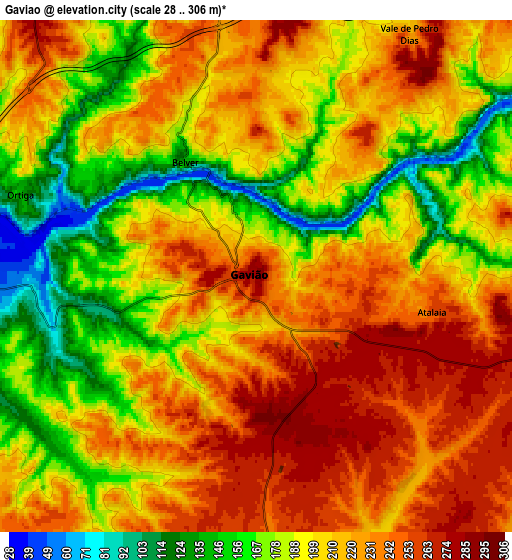 Zoom OUT 2x Gavião, Portugal elevation map