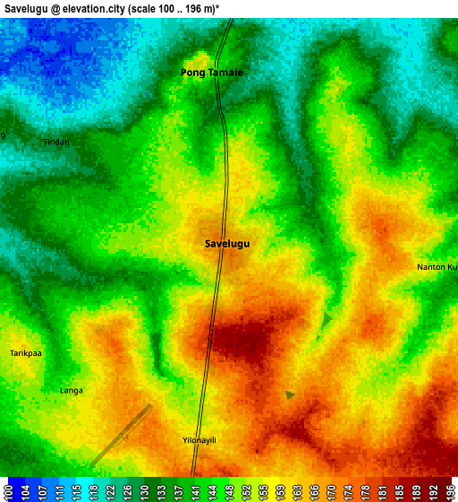 Zoom OUT 2x Savelugu, Ghana elevation map