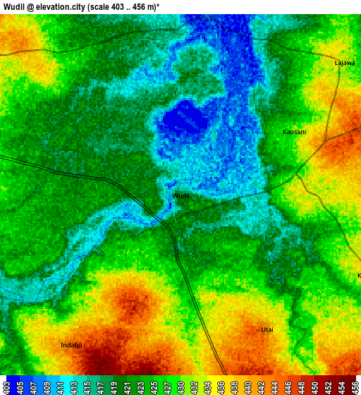 Zoom OUT 2x Wudil, Nigeria elevation map