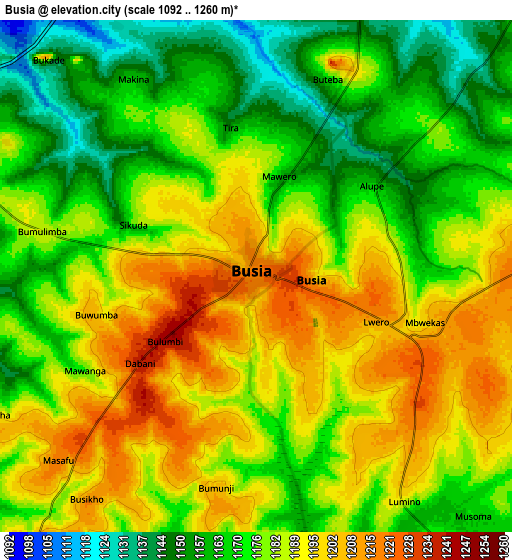 Zoom OUT 2x Busia, Uganda elevation map