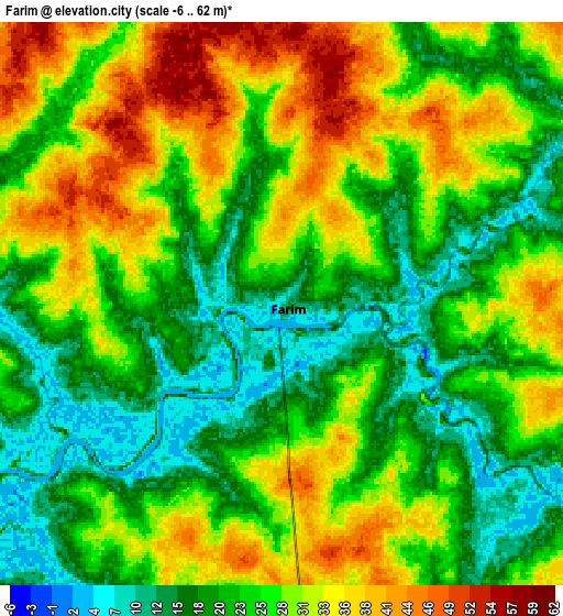 Zoom OUT 2x Farim, Guinea-Bissau elevation map