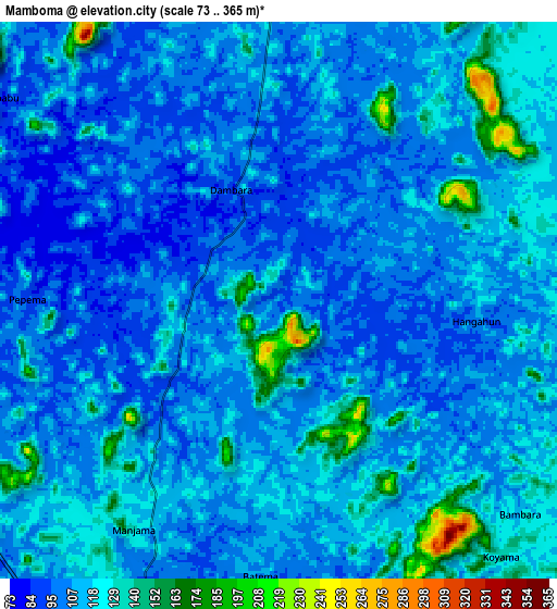 Zoom OUT 2x Mamboma, Sierra Leone elevation map