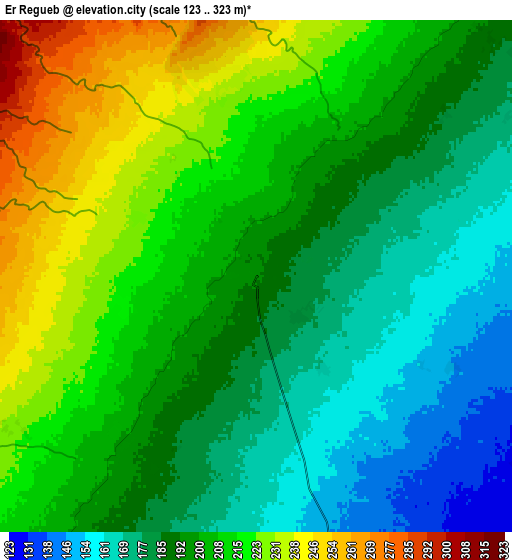 Zoom OUT 2x Er Regueb, Tunisia elevation map