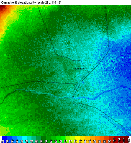 Zoom OUT 2x Oumache, Algeria elevation map