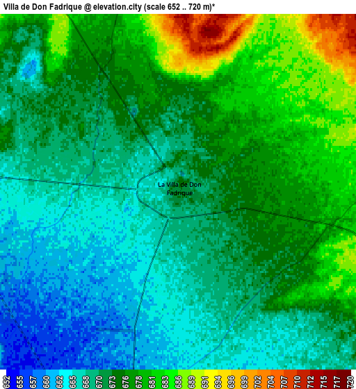 Zoom OUT 2x Villa de Don Fadrique, Spain elevation map