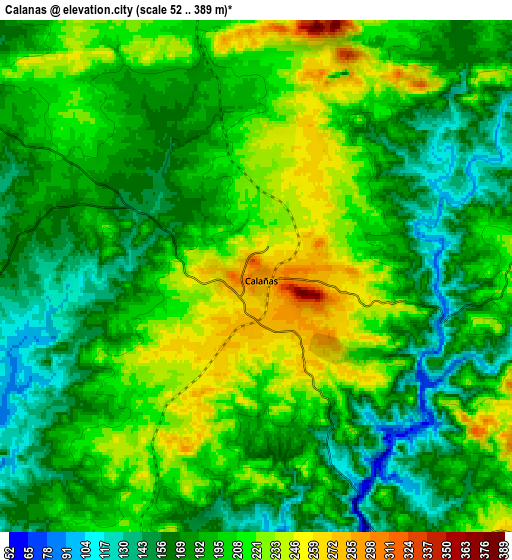 Zoom OUT 2x Calañas, Spain elevation map