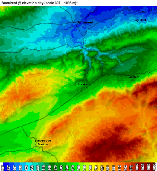 Zoom OUT 2x Bocairent, Spain elevation map