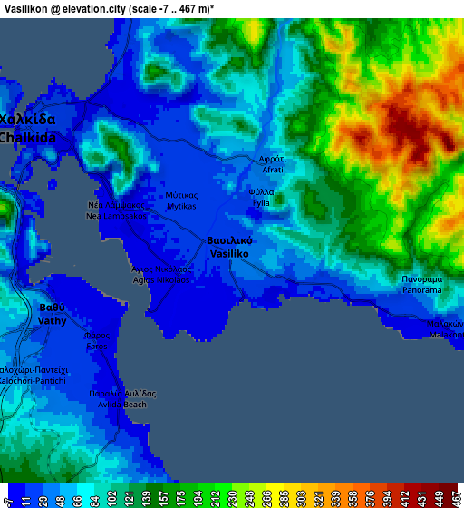 Zoom OUT 2x Vasilikón, Greece elevation map