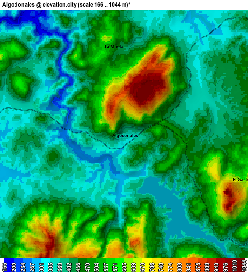 Zoom OUT 2x Algodonales, Spain elevation map