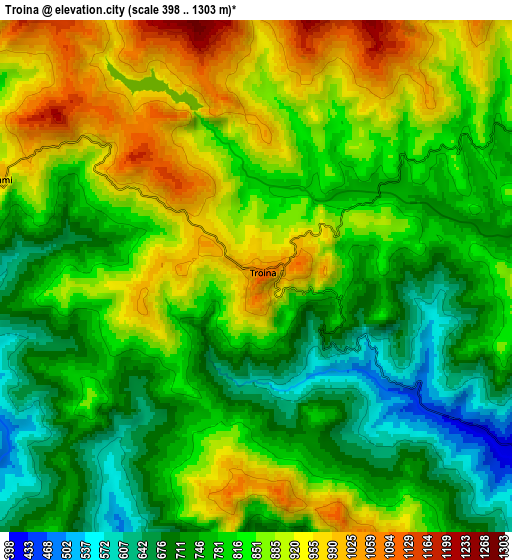 Zoom OUT 2x Troina, Italy elevation map