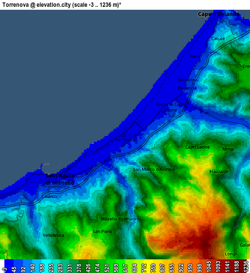 Zoom OUT 2x Torrenova, Italy elevation map