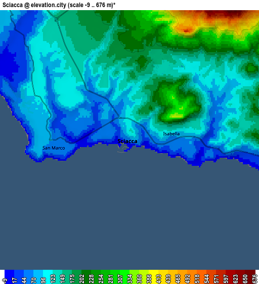 Zoom OUT 2x Sciacca, Italy elevation map