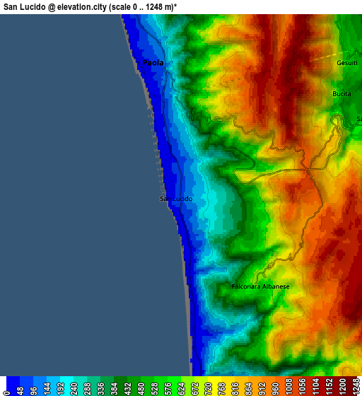 Zoom OUT 2x San Lucido, Italy elevation map