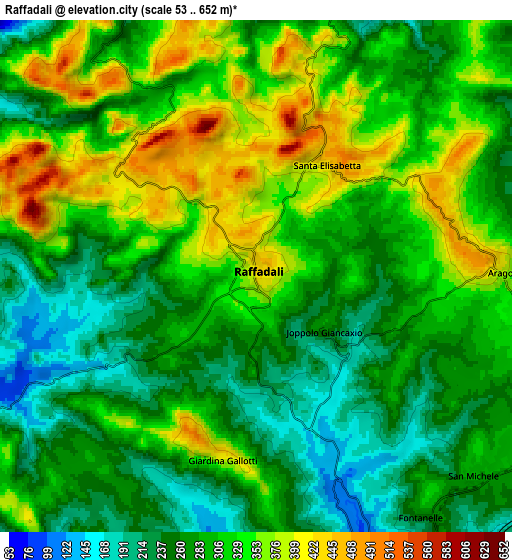 Zoom OUT 2x Raffadali, Italy elevation map