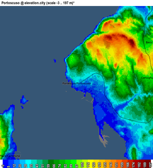 Zoom OUT 2x Portoscuso, Italy elevation map