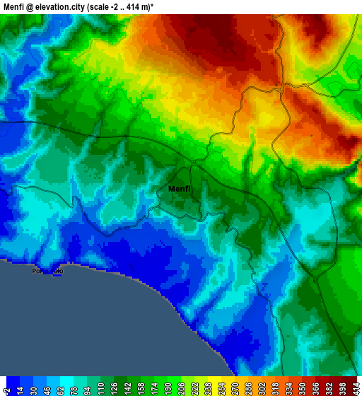 Zoom OUT 2x Menfi, Italy elevation map