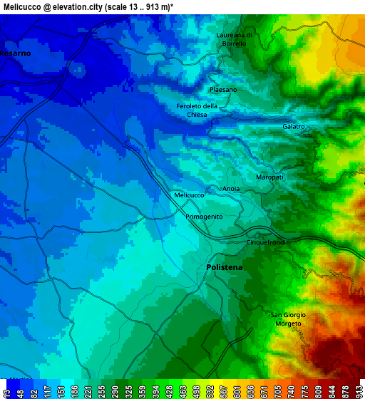 Zoom OUT 2x Melicucco, Italy elevation map