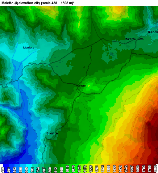 Zoom OUT 2x Maletto, Italy elevation map