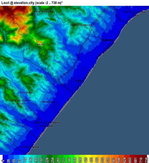 Zoom OUT 2x Locri, Italy elevation map