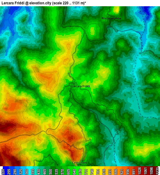 Zoom OUT 2x Lercara Friddi, Italy elevation map