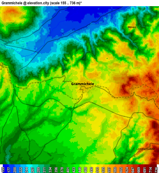 Zoom OUT 2x Grammichele, Italy elevation map