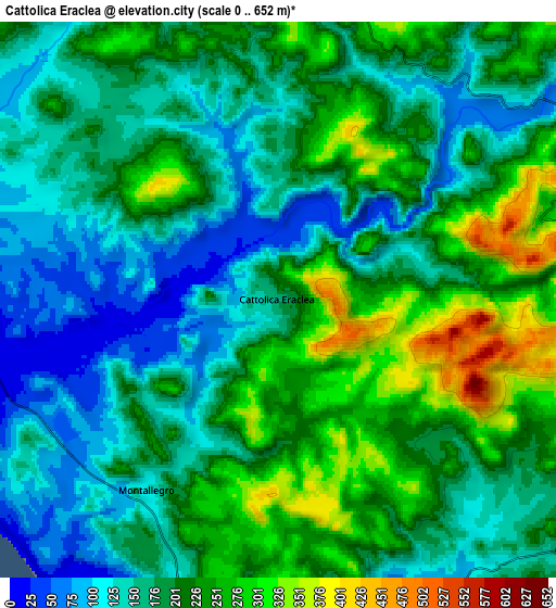 Zoom OUT 2x Cattolica Eraclea, Italy elevation map