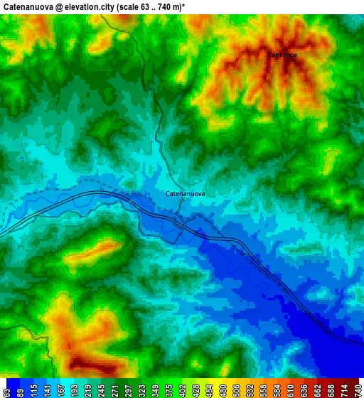 Zoom OUT 2x Catenanuova, Italy elevation map