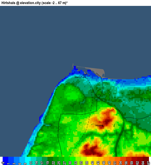 Zoom OUT 2x Hirtshals, Denmark elevation map