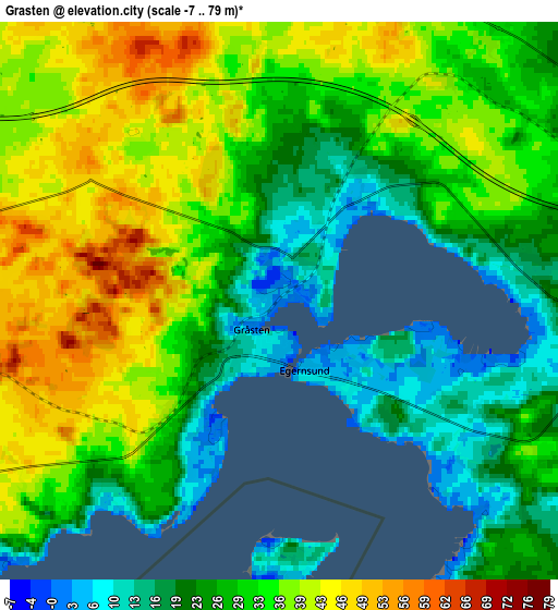 Zoom OUT 2x Gråsten, Denmark elevation map