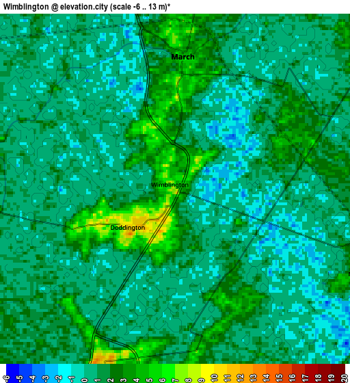 Zoom OUT 2x Wimblington, United Kingdom elevation map