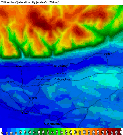 Zoom OUT 2x Tillicoultry, United Kingdom elevation map