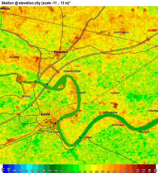 Zoom OUT 2x Skelton, United Kingdom elevation map