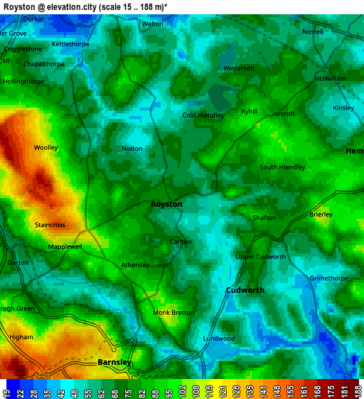 Zoom OUT 2x Royston, United Kingdom elevation map