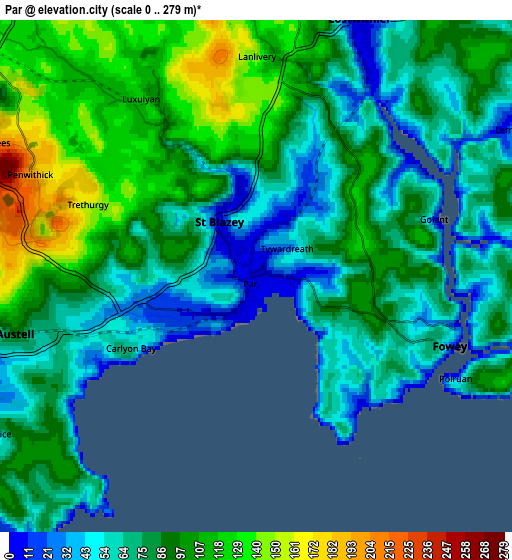 Zoom OUT 2x Par, United Kingdom elevation map