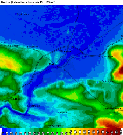 Zoom OUT 2x Norton, United Kingdom elevation map