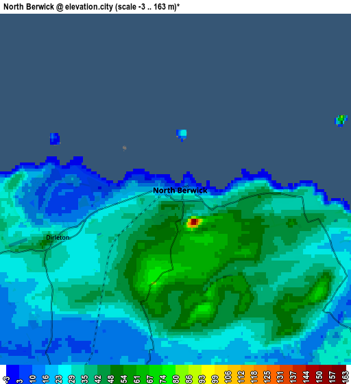 Zoom OUT 2x North Berwick, United Kingdom elevation map